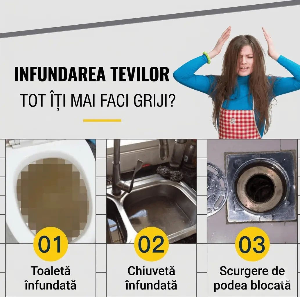 Solutie Instanta pentru curățat țevile de scurgere