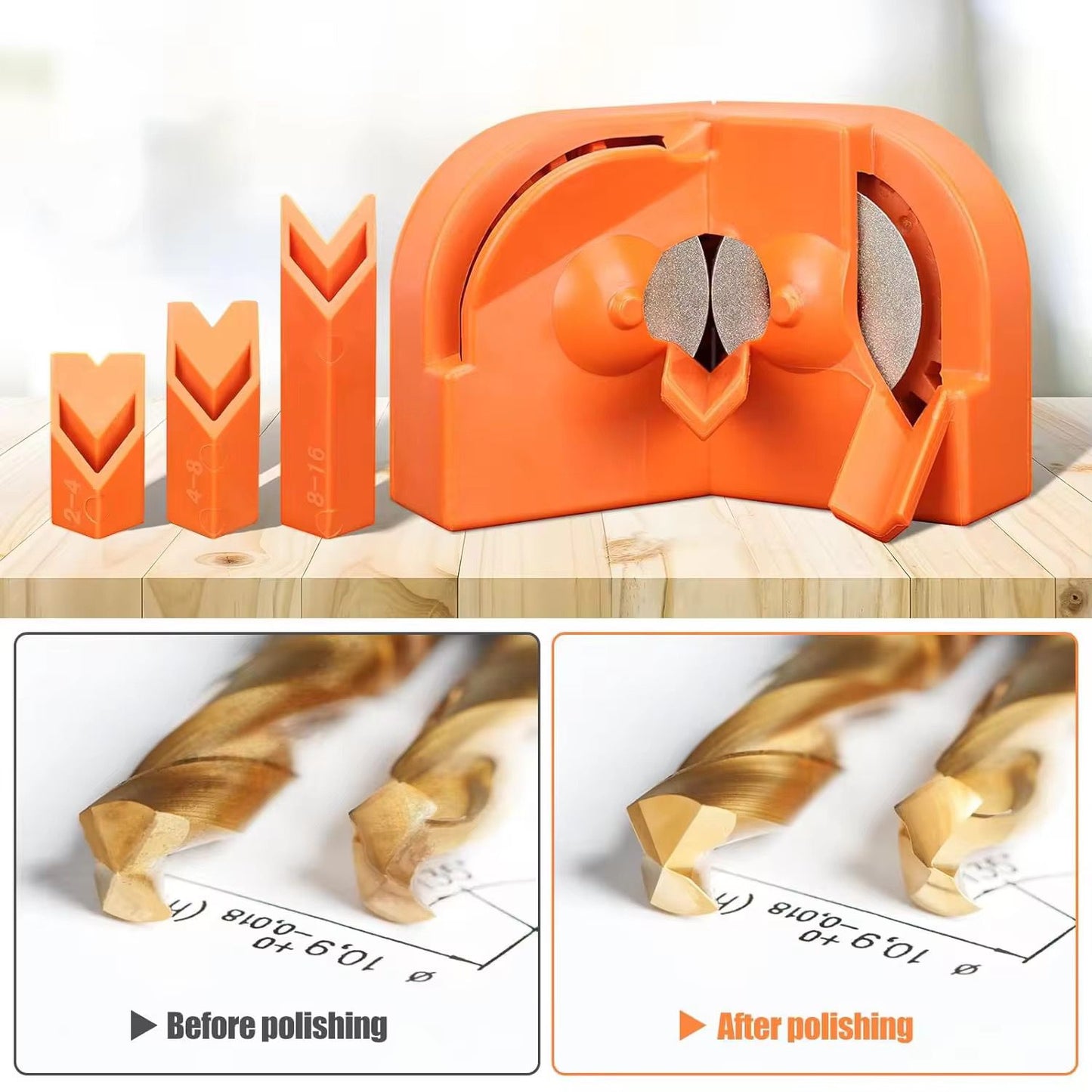 Ascuțitor Burghie - Unghiuri Reglabile